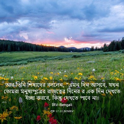 Picture 03 - লূক 17:22 BENIRV - আর তিনি শিষ্যদের - Bible Verse Picture