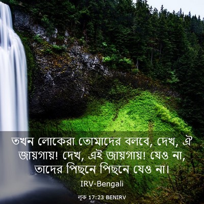 Picture 03 - লূক 17:23 BENIRV - তখন লোকেরা - Bible Verse Picture