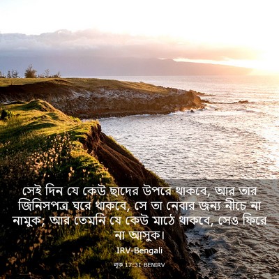Picture 03 - লূক 17:31 BENIRV - সেই দিন যে কেউ - Bible Verse Picture