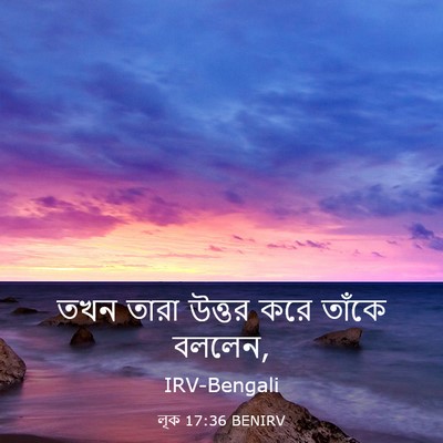 Picture 03 - লূক 17:36 BENIRV - তখন তারা উত্তর করে - Bible Verse Picture