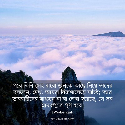 Picture 03 - লূক 18:31 BENIRV - পরে তিনি সেই বারো - Bible Verse Picture