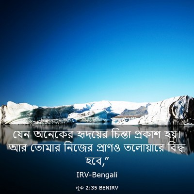 Picture 03 - লূক 2:35 BENIRV - যেন অনেকের - Bible Verse Picture