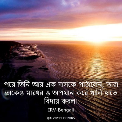 Picture 03 - লূক 20:11 BENIRV - পরে তিনি আর এক - Bible Verse Picture