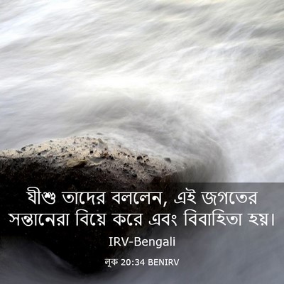 Picture 03 - লূক 20:34 BENIRV - যীশু তাদের বললেন, - Bible Verse Picture