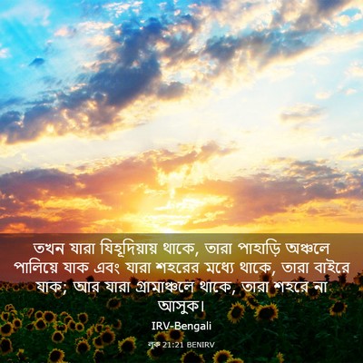 Picture 03 - লূক 21:21 BENIRV - তখন যারা - Bible Verse Picture