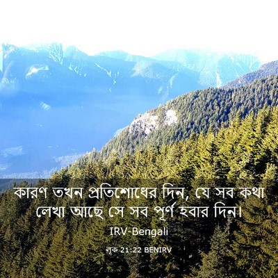 Picture 03 - লূক 21:22 BENIRV - কারণ তখন - Bible Verse Picture