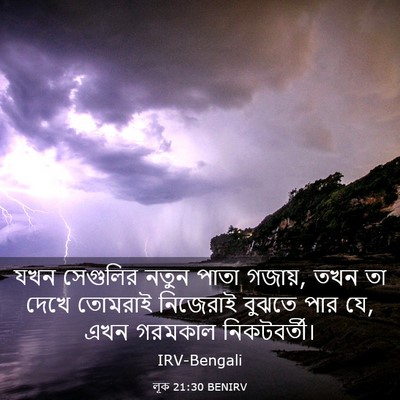 Picture 03 - লূক 21:30 BENIRV - যখন সেগুলির নতুন - Bible Verse Picture