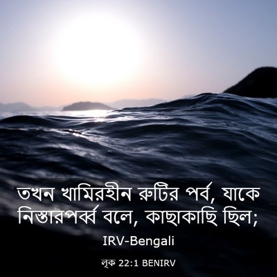 Picture 03 - লূক 22:1 BENIRV - তখন খামিরহীন - Bible Verse Picture