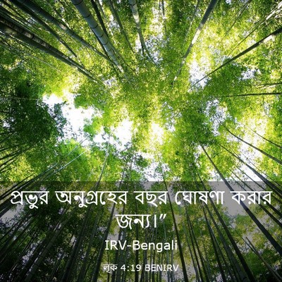 Picture 03 - লূক 4:19 BENIRV - প্রভুর অনুগ্রহের - Bible Verse Picture