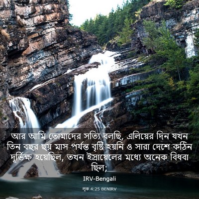 Picture 03 - লূক 4:25 BENIRV - আর আমি তোমাদের - Bible Verse Picture