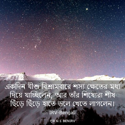 Picture 03 - লূক 6:1 BENIRV - একদিন যীশু - Bible Verse Picture