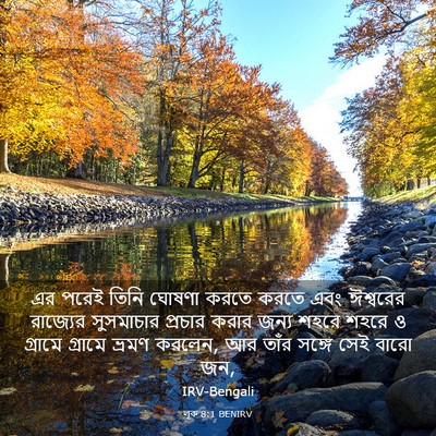 Picture 03 - লূক 8:1 BENIRV - এর পরেই তিনি ঘোষণা - Bible Verse Picture
