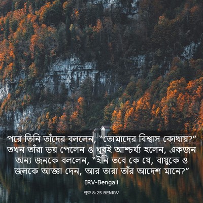 Picture 03 - লূক 8:25 BENIRV - পরে তিনি তাঁদের - Bible Verse Picture