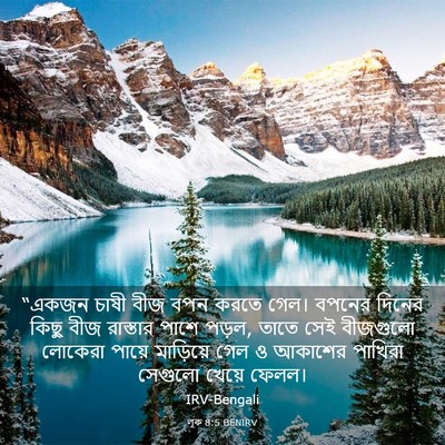 Picture 03 - লূক 8:5 BENIRV - “একজন চাষী বীজ বপন - Bible Verse Picture