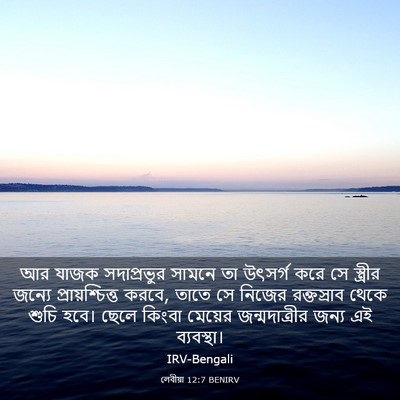 Picture 03 - লেবীয়া 12:7 BENIRV - আর যাজক সদাপ্রভুর - Bible Verse Picture