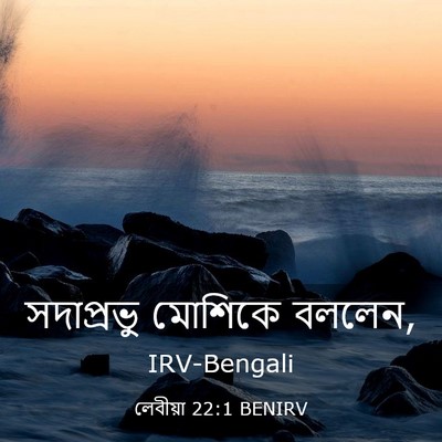 Picture 03 - লেবীয়া 22:1 BENIRV - সদাপ্রভু মোশিকে - Bible Verse Picture