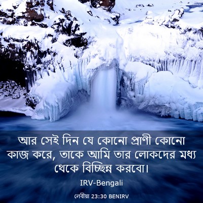 Picture 03 - লেবীয়া 23:30 BENIRV - আর সেই দিন যে কোনো - Bible Verse Picture