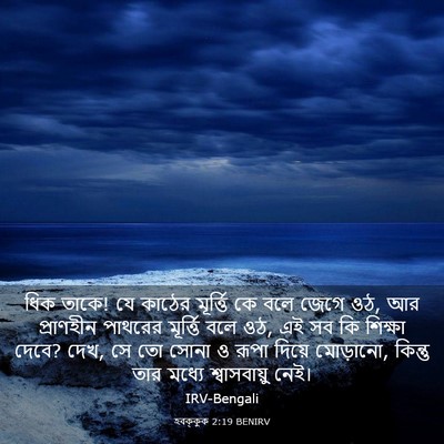 Picture 03 - হবক্কুক 2:19 BENIRV - ধিক তাকে! যে কাঠের - Bible Verse Picture