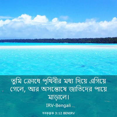Picture 03 - হবক্কুক 3:12 BENIRV - তুমি ক্রোধে - Bible Verse Picture