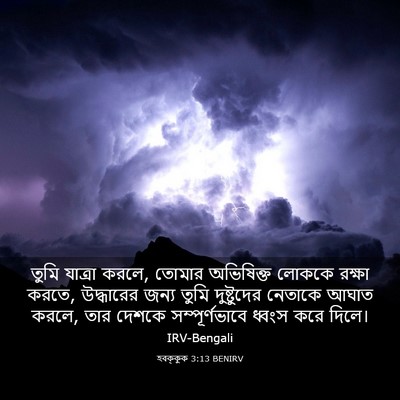 Picture 03 - হবক্কুক 3:13 BENIRV - তুমি যাত্রা করলে, - Bible Verse Picture