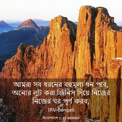Picture 03 - হিতোপদেশ 1:13 BENIRV - আমরা সব ধরনের - Bible Verse Picture