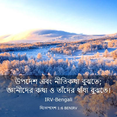 Picture 03 - হিতোপদেশ 1:6 BENIRV - উপদেশ এবং নীতিকথা - Bible Verse Picture