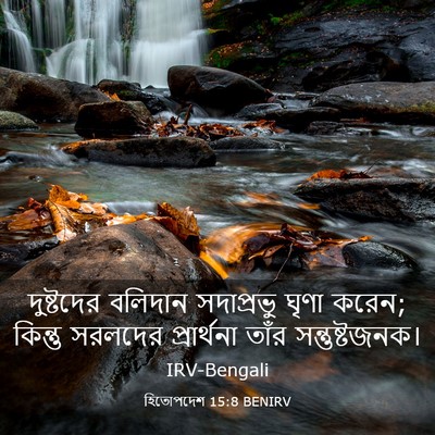 Picture 03 - হিতোপদেশ 15:8 BENIRV - দুষ্টদের বলিদান - Bible Verse Picture