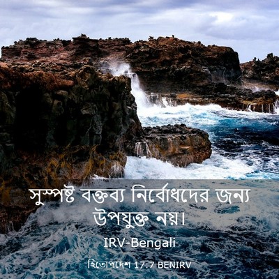 Picture 03 - হিতোপদেশ 17:7 BENIRV - সুস্পষ্ট বক্তব্য - Bible Verse Picture