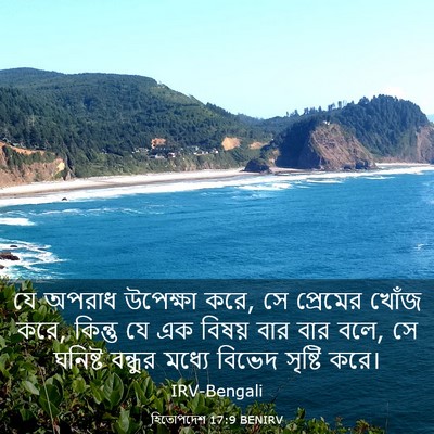 Picture 03 - হিতোপদেশ 17:9 BENIRV - যে অপরাধ উপেক্ষা - Bible Verse Picture