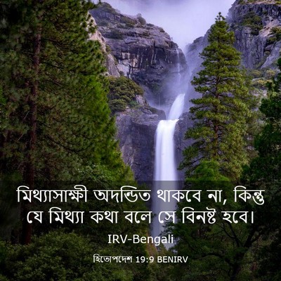 Picture 03 - হিতোপদেশ 19:9 BENIRV - মিথ্যাসাক্ষী - Bible Verse Picture