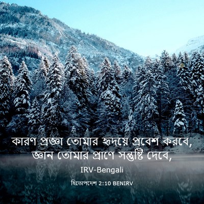 Picture 03 - হিতোপদেশ 2:10 BENIRV - কারণ প্রজ্ঞা - Bible Verse Picture