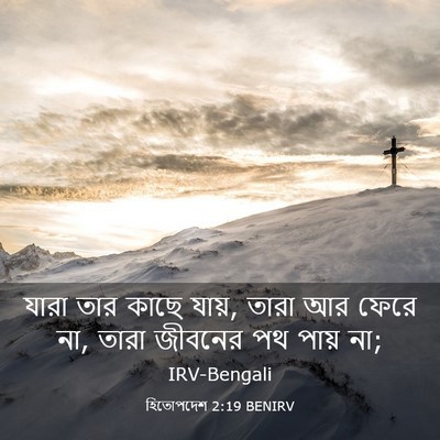 Picture 03 - হিতোপদেশ 2:19 BENIRV - যারা তার কাছে যায়, - Bible Verse Picture