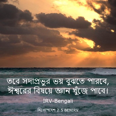 Picture 03 - হিতোপদেশ 2:5 BENIRV - তবে সদাপ্রভুর ভয় - Bible Verse Picture