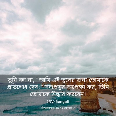 Picture 03 - হিতোপদেশ 20:22 BENIRV - তুমি বল না, “আমি এই - Bible Verse Picture