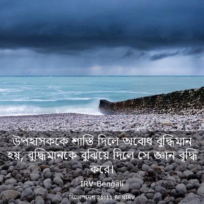 Picture 03 - হিতোপদেশ 21:11 BENIRV - উপহাসককে শাস্তি - Bible Verse Picture