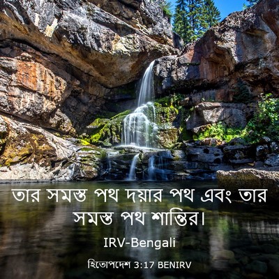 Picture 03 - হিতোপদেশ 3:17 BENIRV - তার সমস্ত পথ দয়ার - Bible Verse Picture