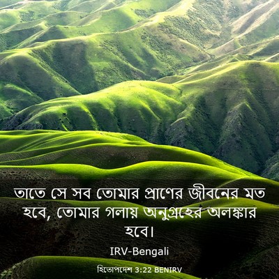Picture 03 - হিতোপদেশ 3:22 BENIRV - তাতে সে সব তোমার - Bible Verse Picture