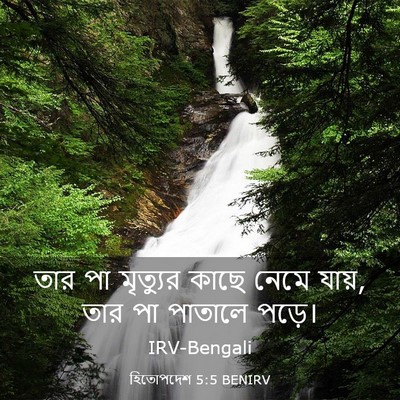 Picture 03 - হিতোপদেশ 5:5 BENIRV - তার পা মৃত্যুর - Bible Verse Picture