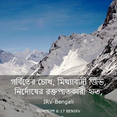 Picture 03 - হিতোপদেশ 6:17 BENIRV - গর্বিতের চোখ, - Bible Verse Picture