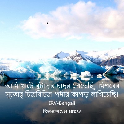 Picture 03 - হিতোপদেশ 7:16 BENIRV - আমি খাটে বুটাদার - Bible Verse Picture