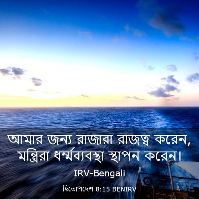 Picture 03 - হিতোপদেশ 8:15 BENIRV - আমার জন্য রাজারা - Bible Verse Picture