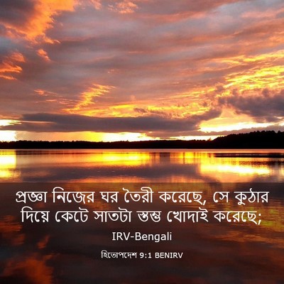 Picture 03 - হিতোপদেশ 9:1 BENIRV - প্রজ্ঞা নিজের ঘর - Bible Verse Picture