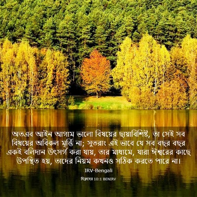 Picture 03 - হিব্রুদের 10:1 BENIRV - অতএব আইন আগাম ভালো - Bible Verse Picture