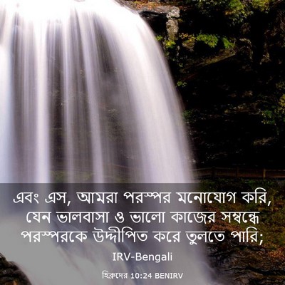 Picture 03 - হিব্রুদের 10:24 BENIRV - এবং এস, আমরা পরস্পর - Bible Verse Picture