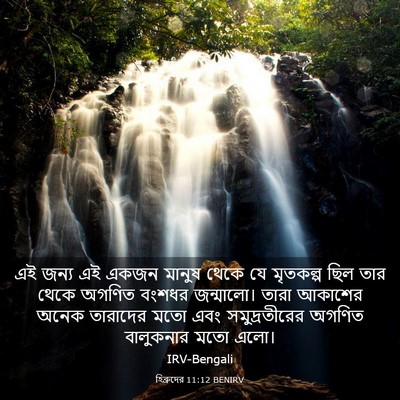 Picture 03 - হিব্রুদের 11:12 BENIRV - এই জন্য এই একজন - Bible Verse Picture
