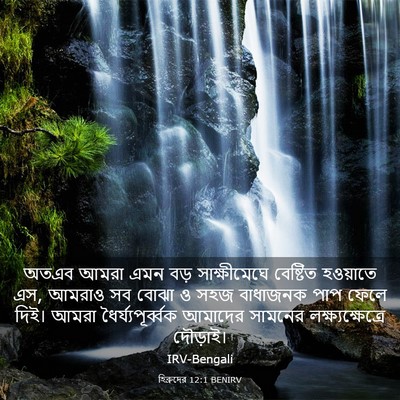 Picture 03 - হিব্রুদের 12:1 BENIRV - অতএব আমরা এমন বড় - Bible Verse Picture