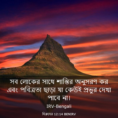 Picture 03 - হিব্রুদের 12:14 BENIRV - সব লোকের সাথে - Bible Verse Picture