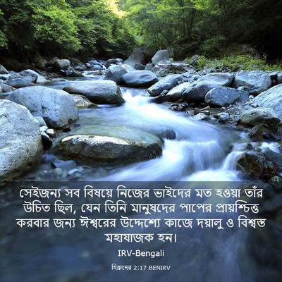 Picture 03 - হিব্রুদের 2:17 BENIRV - সেইজন্য সব বিষয়ে - Bible Verse Picture