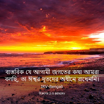 Picture 03 - হিব্রুদের 2:5 BENIRV - বাস্তবিক যে আগামী - Bible Verse Picture