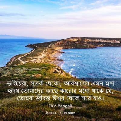 Picture 03 - হিব্রুদের 3:12 BENIRV - ভাইয়েরা, সতর্ক - Bible Verse Picture